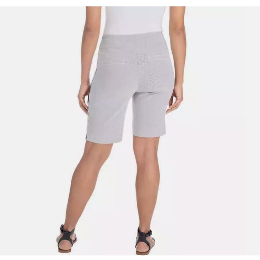 Hilary Radley Womens Midweight Mid Rise Pull On Bermuda Short Size M - Picture 3 of 3